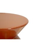 Table d’appoint en métal Zag orange – D.37,5x45 cm