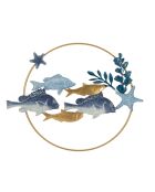 Panneau mural en fer Marine multicolore – 77x5x63 cm