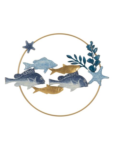 Panneau mural en fer Marine multicolore – 77x5x63 cm