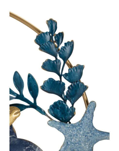 Panneau mural en fer Marine multicolore – 77x5x63 cm