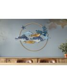 Panneau mural en fer Marine multicolore – 77x5x63 cm