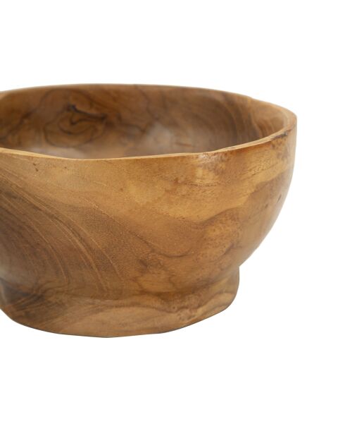 Vide-poches Butot en teck recyclé brun – D.15x8 cm