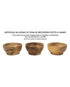 Vide-poches Butot en teck recyclé brun – D.15x8 cm