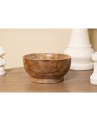 Vide-poches Butot en teck recyclé brun – D.15x8 cm