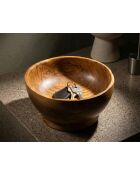 Vide-poches Butot en teck recyclé brun – D.15x8 cm