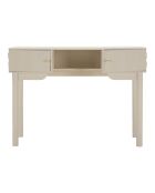 Coiffeuse en bois de pin, mdf, fer Shy blanc/or – 110x40x80 cm