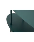Console en métal Saturno Plus bleu pétrole – 118x34x82 cm