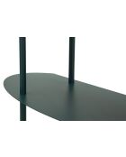 Console en métal Saturno Plus bleu pétrole – 118x34x82 cm