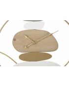 Horloge murale en fer et mdf Colorful multicolore – D.57x3,8 cm
