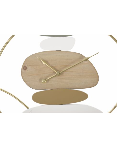 Horloge murale en fer et mdf Colorful multicolore – D.57x3,8 cm