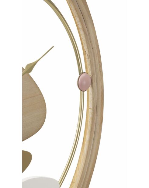 Horloge murale en fer et mdf Colorful multicolore – D.57x3,8 cm
