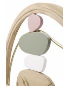 Horloge murale en fer et mdf Colorful multicolore – D.57x3,8 cm
