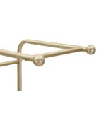 Porte-serviettes sur pied en métal et marbre artificiel Root or/blanc – 40x30x122 cm