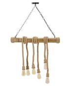 Suspension en bambou et corde brun – D.80x15x120 cm