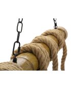 Suspension en bambou et corde brun – D.80x15x120 cm