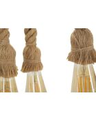 Suspension en bambou et corde brun – D.80x15x120 cm