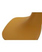 Table d’appoint en polyéthylène Ibiza moutarde – 42x42x52 cm