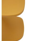 Table d’appoint en polyéthylène Ibiza moutarde – 42x42x52 cm