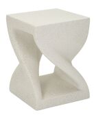 Table d’appoint en mgo Z crème – 34x34x45 cm