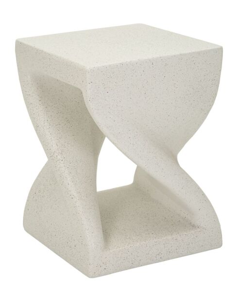 Table d’appoint en mgo Z crème – 34x34x45 cm