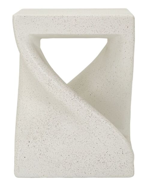 Table d’appoint en mgo Z crème – 34x34x45 cm