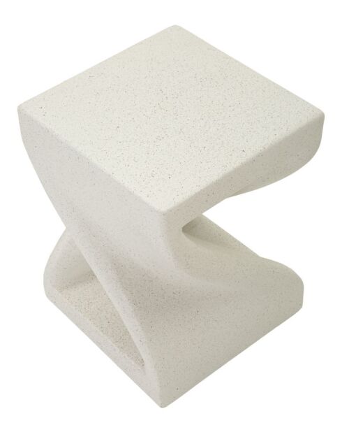 Table d’appoint en mgo Z crème – 34x34x45 cm