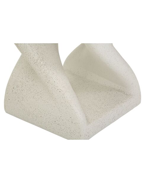 Table d’appoint en mgo Z crème – 34x34x45 cm