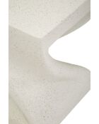 Table d’appoint en mgo Z crème – 34x34x45 cm