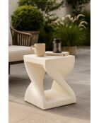 Table d’appoint en mgo Z crème – 34x34x45 cm