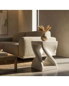 Table d’appoint en mgo Z crème – 34x34x45 cm