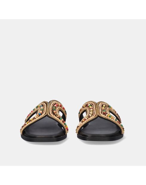 Sandales plate Maud noires