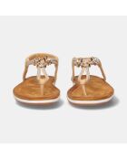 Sandales Plates Elise beiges
