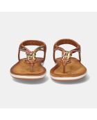 Sandales Plates Emma brunes