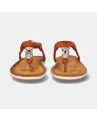 Sandales Plates Elsa chameau