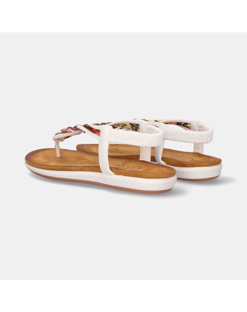 Sandales Plates Emmanuelle blanches