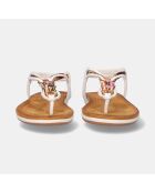 Sandales Plates Emmanuelle blanches