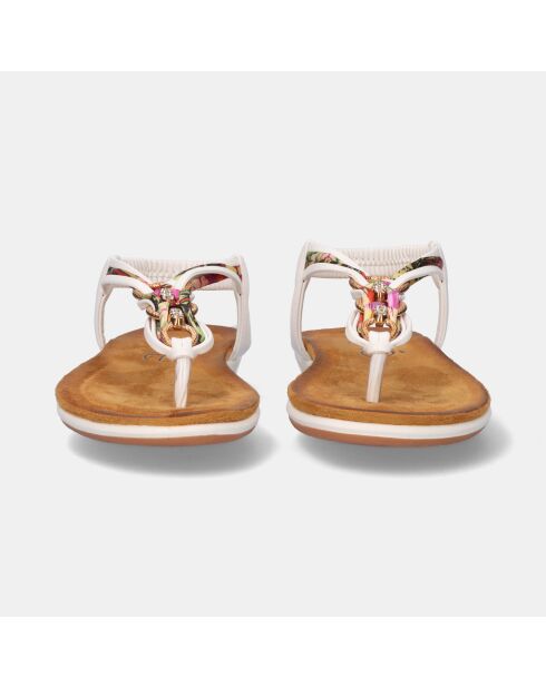 Sandales Plates Emmanuelle blanches