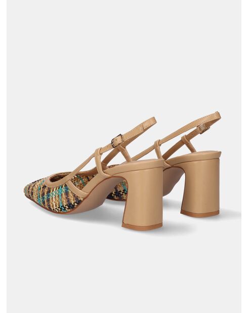 Sandales à talons hauts Anaëlle bleues