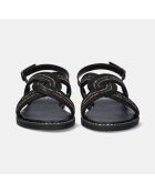 Sandales Plates Madeleine noires