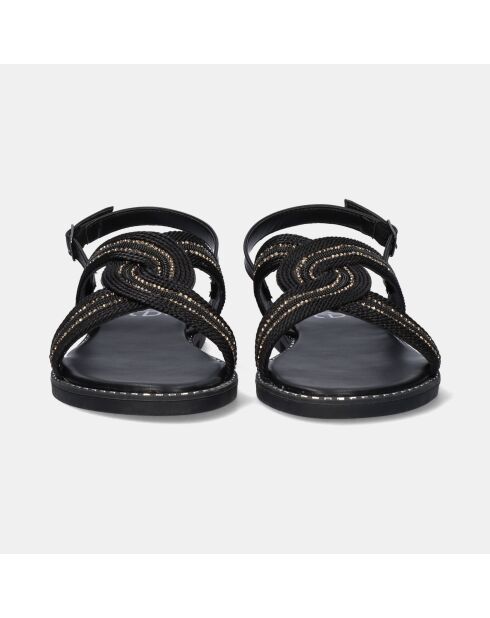 Sandales Plates Madeleine noires