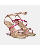 Sandales à talons hauts Joëlle fuchsia - Talon 9 cm