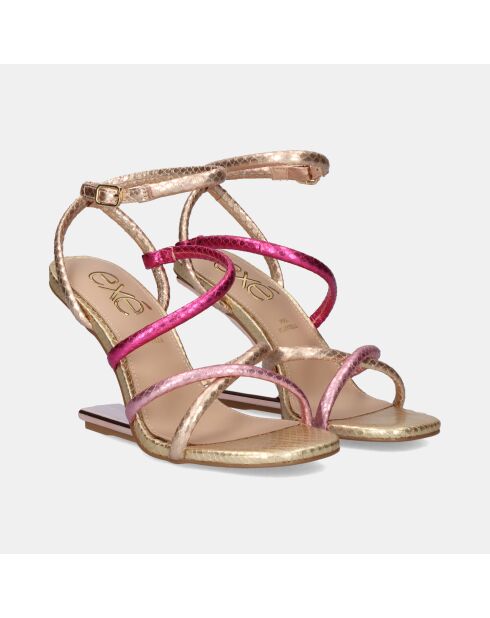 Sandales à talons hauts Joëlle fuchsia - Talon 9 cm