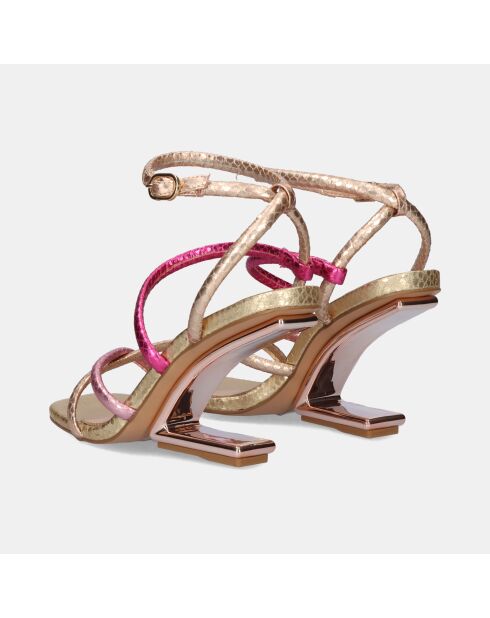 Sandales à talons hauts Joëlle fuchsia - Talon 9 cm