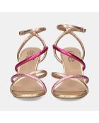 Sandales à talons hauts Joëlle fuchsia - Talon 9 cm