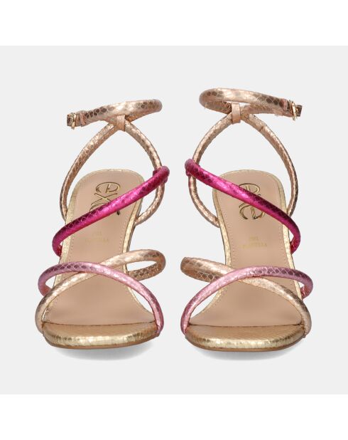Sandales à talons hauts Joëlle fuchsia - Talon 9 cm