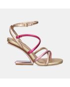 Sandales à talons hauts Joëlle fuchsia - Talon 9 cm