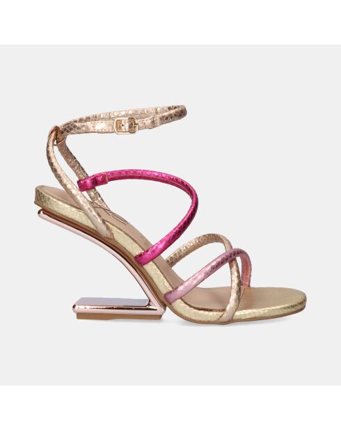 Sandales à talons hauts Joëlle fuchsia - Talon 9 cm