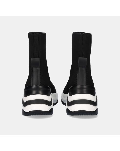 Baskets Agnès noires - Talon 6 cm