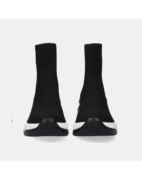 Baskets Agnès noires - Talon 6 cm