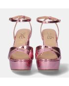 Sandales à talons hauts Léna roses - Talon 12 cm